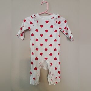 Cat & Jack White and Red Heart Kids Footie